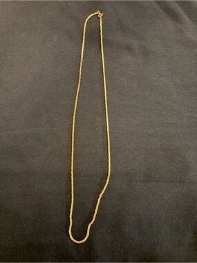 Gold-Tone Rope Chain Necklace - Unisex